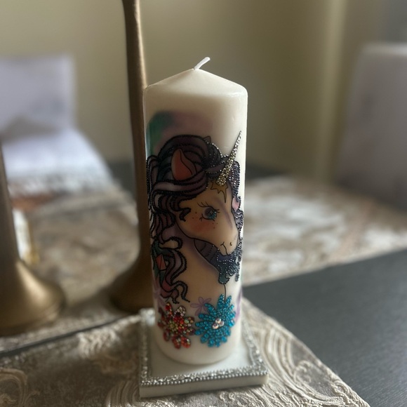 Unicorn Decorative Candle - Picture 2 of 2